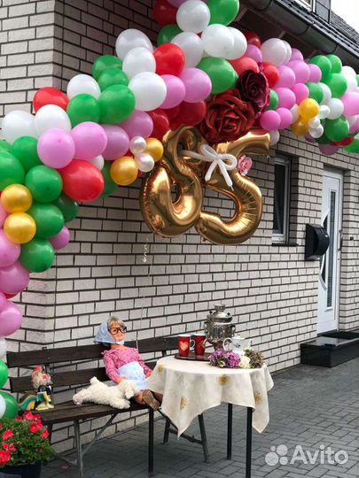 Воздушные шарики, гелий фотозона гирлянда из шаров