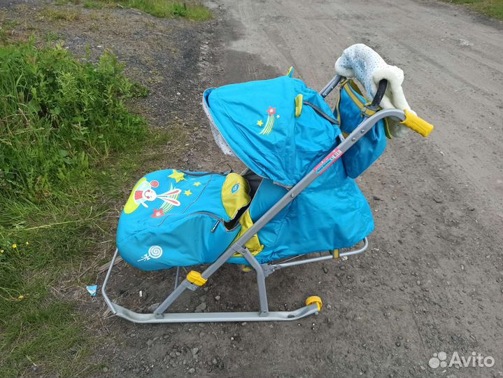 Детские санки коляска