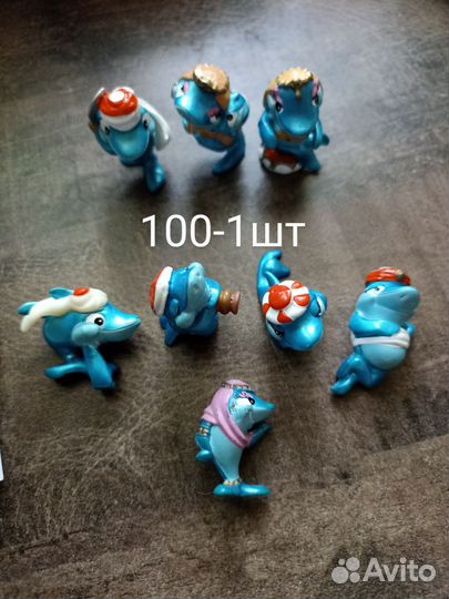 Киндеры слоники, акулы, лягушки, динозавры