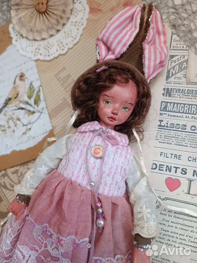 Кукла ручной работы из полимерной глины