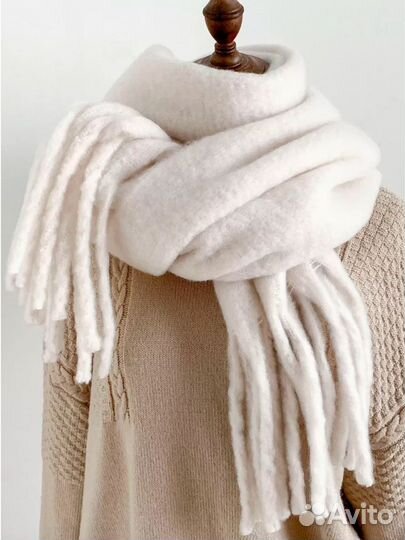 Новый тёплый мягкий шарф палантин 210х40 см