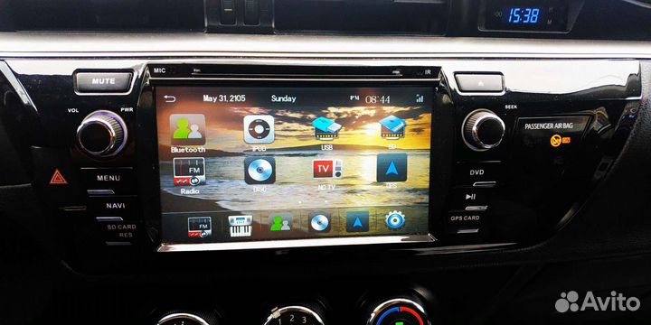 Магнитола на toyota corolla