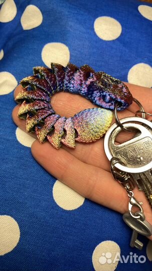 Змея 3D брелок