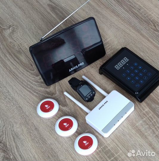 Кнопка вызова персонала, часы, табло, пуль, репите