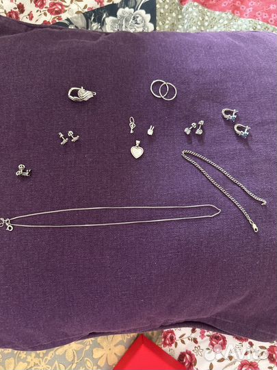 Серьги серебро