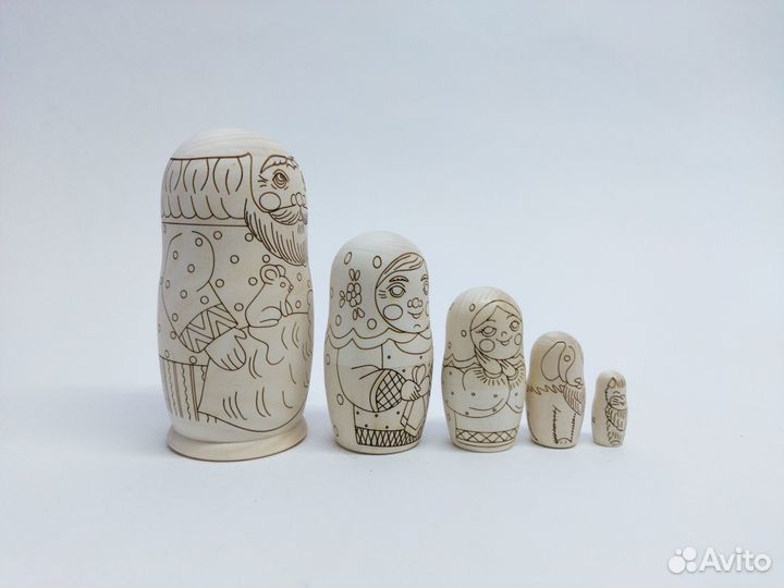 Матрёшка раскраска Репка