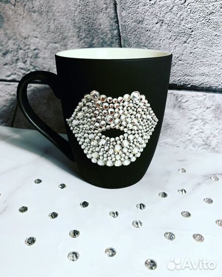 Кружка со стразами