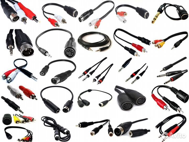 Hdmi vga кабель DIN XLR RCA TRS Jack 6.3 5 тюльпан