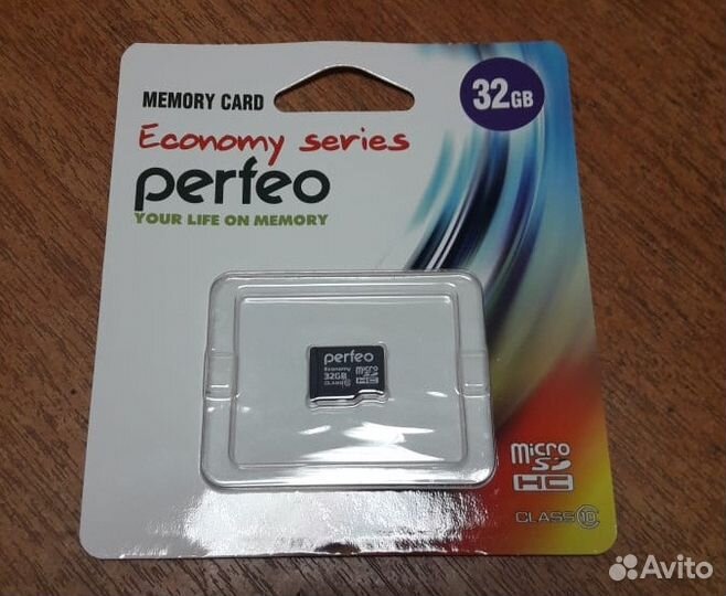 Карта Памяти 32Гб Micro SD perfeo Class10