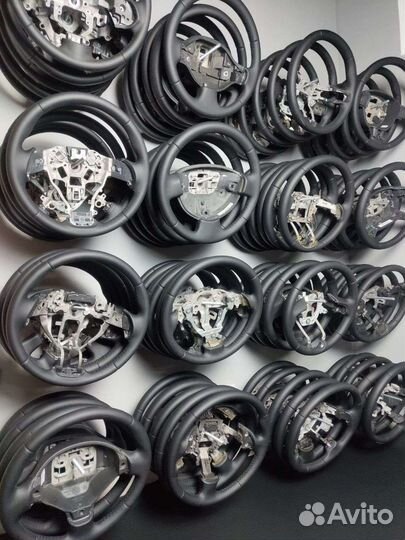 Руль Hyundai Solaris (2011-2017) перетянутый