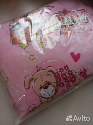 Постельное белье в детскую кроватку, на резинке