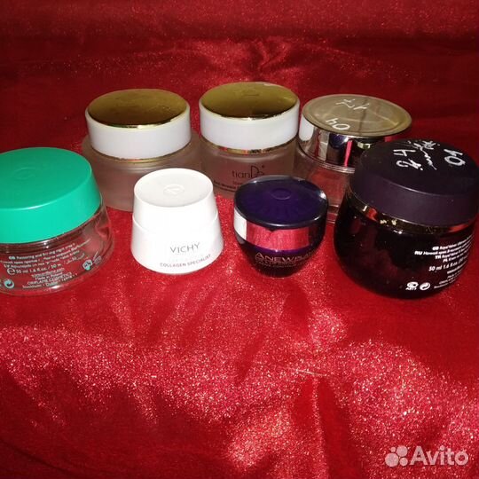 Стеклянные баночки от крема с крышками для свечей