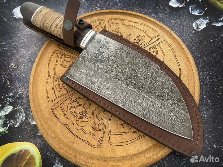 Сербский нож №3 Дамасская сталь