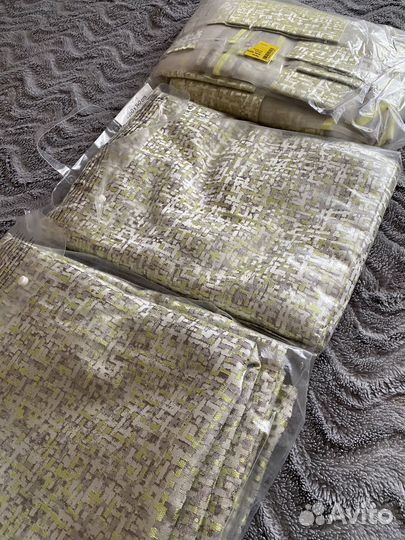 Комплект шторы + тюль новый