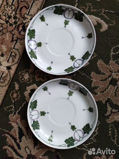 Антикварные блюдца гарднера.конаково.дулево
