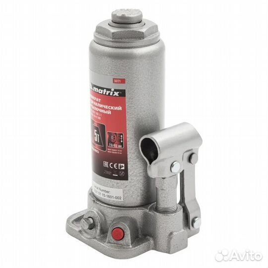 Домкрат гидравлический 5 т 216-413 мм Matrix 50721