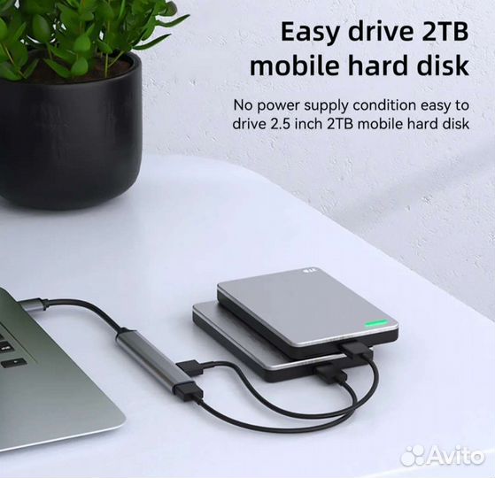 Хаб usb tape-c