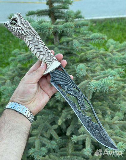 Авторский нож дракон