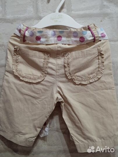 Family look бежевые шорты для мамы и дочки