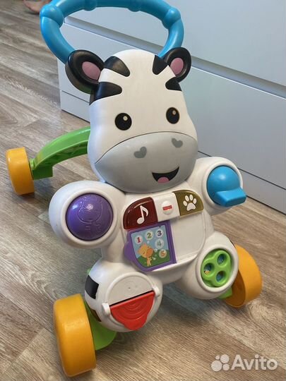 Ходунки каталка fisher price Зебра