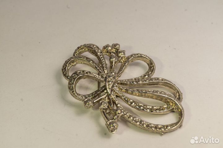 Брошь - бант старинная Винтаж