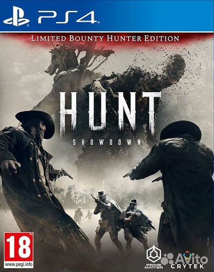 PS4 диск Hunt Showdown Limited Bounty Hunter,новый
