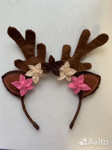 Ободок ручной работы из фетра на заказ