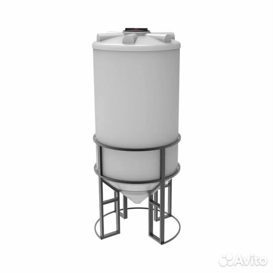 Емкость с полным сливом в обрешетке 2000 литров