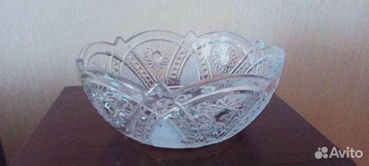 Ваза для фруктов хрусталь