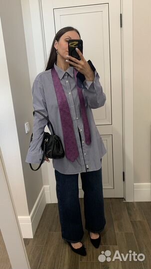 Рубашка Miu Miu и галстук шелковый