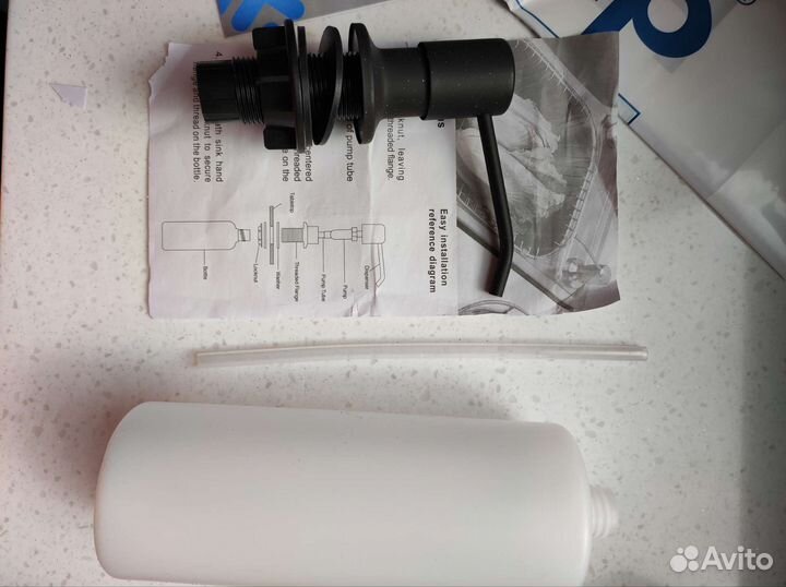 Диспенсер для моющего средства,чёрный, 500 мл