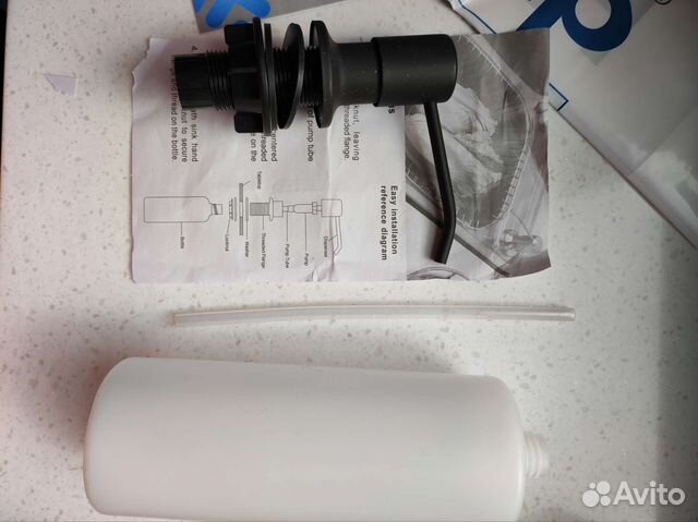 Диспенсер для моющего средства,чёрный, 500 мл