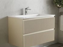 Тумба с раковиной Sancos Snob R 80 см, beige soft