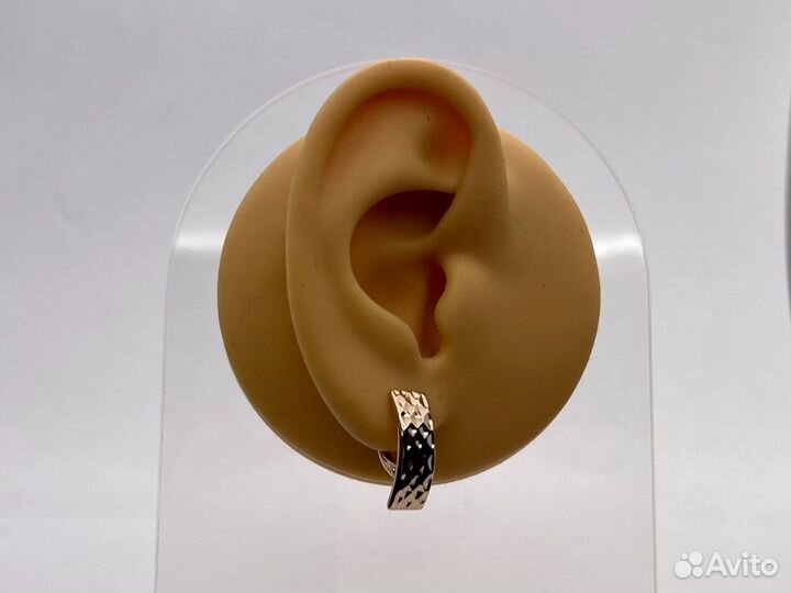 Золотые серьги 585 пробы