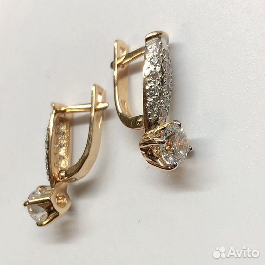 Золотые серьги 585 пробы