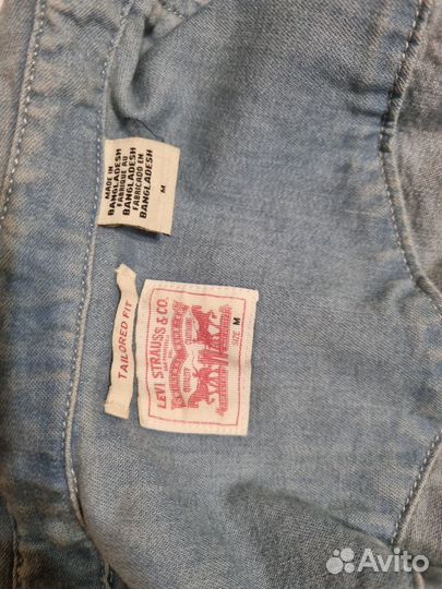 Джинсовая рубашка levis женская