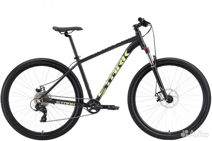 Велосипед Stark'24 Hunter 29.2 D черный/зеленый не