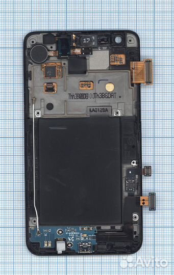 Дисплей Samsung Galaxy S2 GT-I9100 белый+рамка