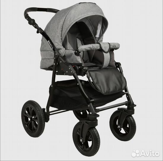 Коляска 2в1 Berta в сером цвете