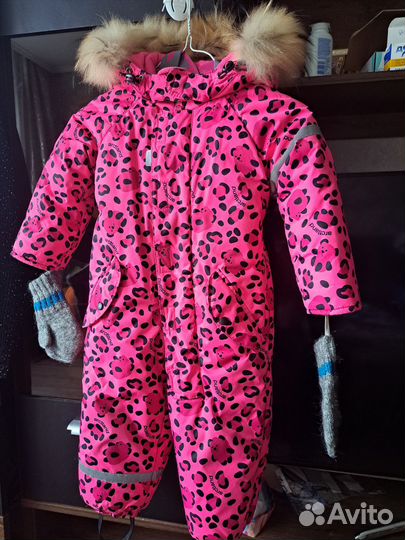 Зимний комбинезон для девочки 86