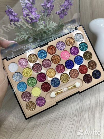 Палетка шикарных глиттеров Sevencool