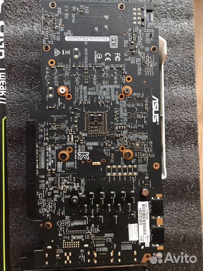 Видеокарта Asus GeForce grx 1070 нерабочая