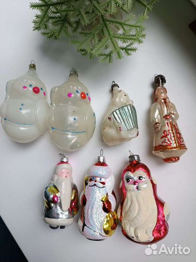 Елочные игрушки СССР. фигурки, персонажи