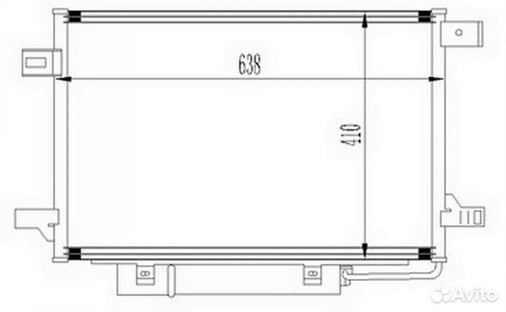 Радиатор кондиционера mercedes A-Series 2.0D 05