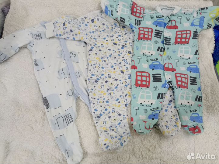 Пакет слипов на мальчика 62 размер
