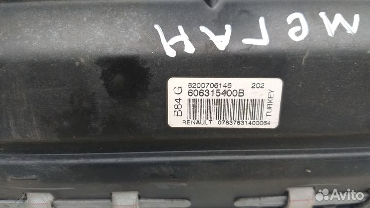 Подушка безопасности пассажирская Renault Megan 2