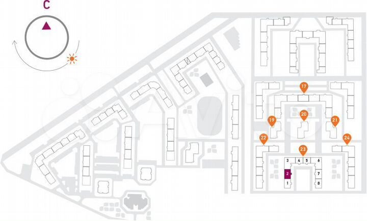 3-к. квартира, 64,4 м², 3/17 эт.