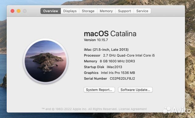 Apple iMac 21.5 2013