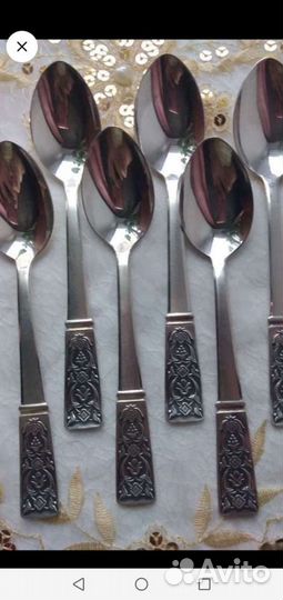Чайные мельхиоровые ложки