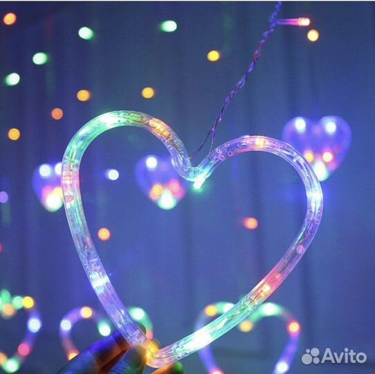 Гирлянда новогодняя на шторы